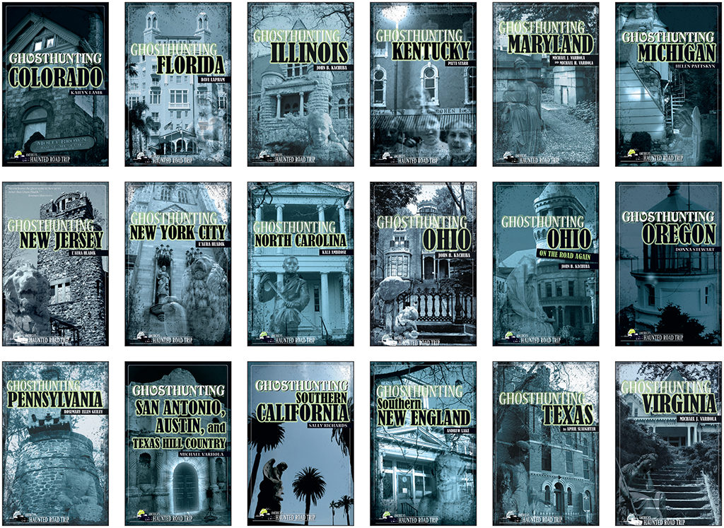 Collage of state-specific Ghosthunting titles